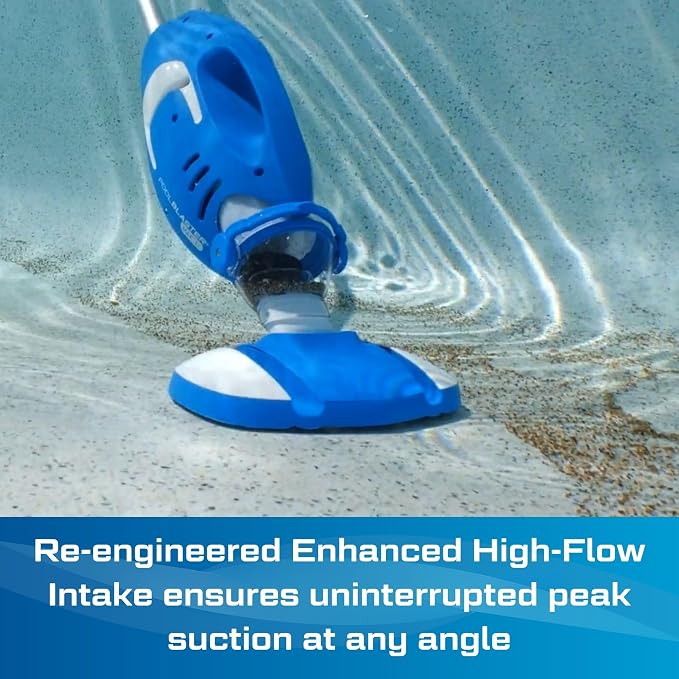 NEW 2026 POOL BLASTER Max Cordless Pool Vacuum for Inground & Above Ground Pools, More Suction Power, 60 Min Runtime, Omni-Directional Rollers, Easy Charging, Handheld, Rechargeable Pool Cleaner Vac