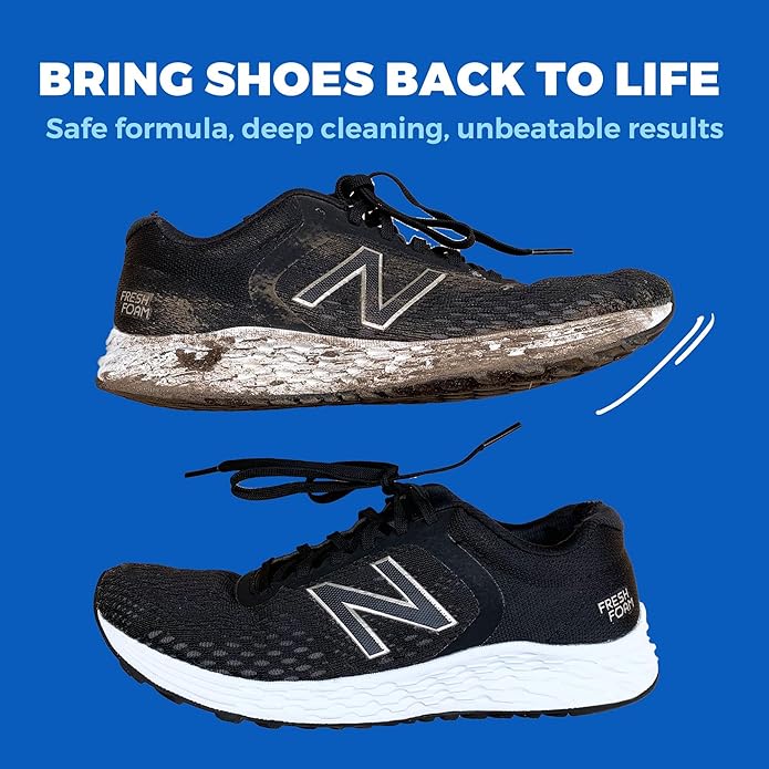 Shoozas Shoe Cleaner Kit – Mess-free, Powerful, and Delicate Shoe Cleaning Kits, Quick Dry, Non-Toxic, Safe on all Materials.