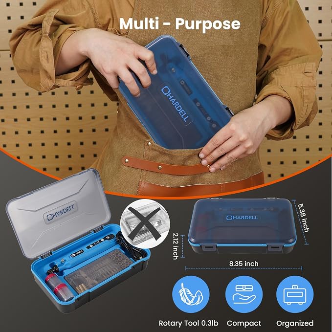 Mini Cordless Rotary Tool, 5-Speed 3.7V Rechargeable with 129 Accessories | Rechargeable Rotary Tool Kit with USB Charging Multi-Purpose DIY Tool for Sanding Polishing Drilling Engraving Woodworking