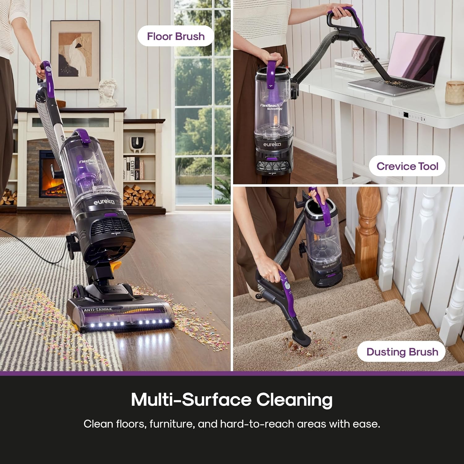 Eureka FlexReach Upright Vacuum Cleaner - Thumbnail 3