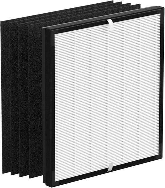 FLT5900 Replacement J Filter for AC5900WCA/AC5900WDLX Air Puri fiers, 1 True HEPA + 4 Carbon Filters
