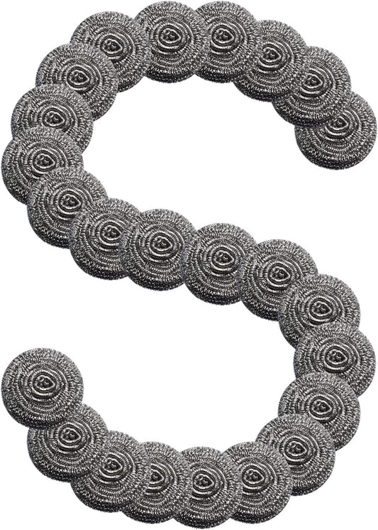 Steel Wool Scrubber - Steel Wool for Cleaning Dish Pots Pans Grills Stainless Steel Scrubber for Kitchen Sinks Cleaning Steel Wool Pads Metal Scrubber (24)