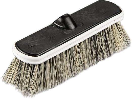 SPARTA 3646600 Flo-Thru Plastic Block Brush, Flagged Polystyrene Bristles, 2.38" Bristle Trim, 10" Length x 3" Width