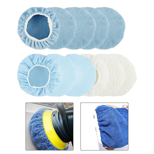 2 Set Car Wax Applicator Pads Car Polisher Pads for Waxing Coatings Polishing (2 Set (Multi))