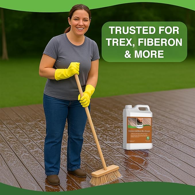 DeckMAX Concentrated Composite & Wood Deck Cleaner - Nation’s Leading Wood & Composite Deck Cleaner Recommended by Manufacturers, Distributors & Contractors