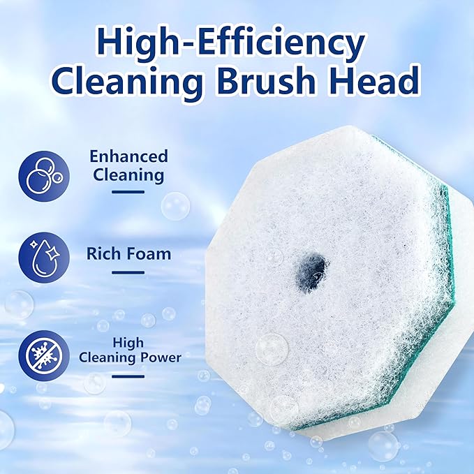 FHORAIN Disposable Toilet Brush with 42 Wand Refills, Wall Mounted Toilet Brush and Holder Set - Effortless Disposable Toilet Bowl Cleaner Wand (Rainforest Scent)