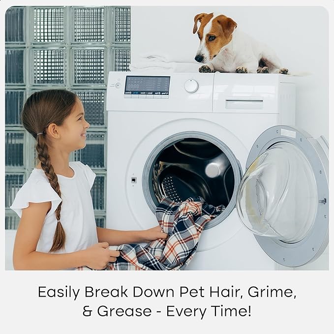 Uproot Clean Laundry Sheets Ultra - 30 Pack - Fragrance-Free: Extra-Large Enzyme-Powered Laundry Detergent Sheets Travel Pack - Eliminate Clinging Fur, Pet Odors, & Messy Residue - Up to 60 Loads