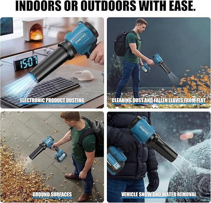 21V Brushless Cordless Blower 6.0Ah 39,500 RPM（Suitable for Makita Batteries.） CBH1
