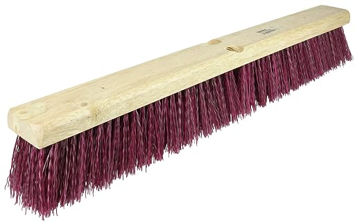 Weiler 42025 18" Garage Brush, Maroon Synthetic Fill