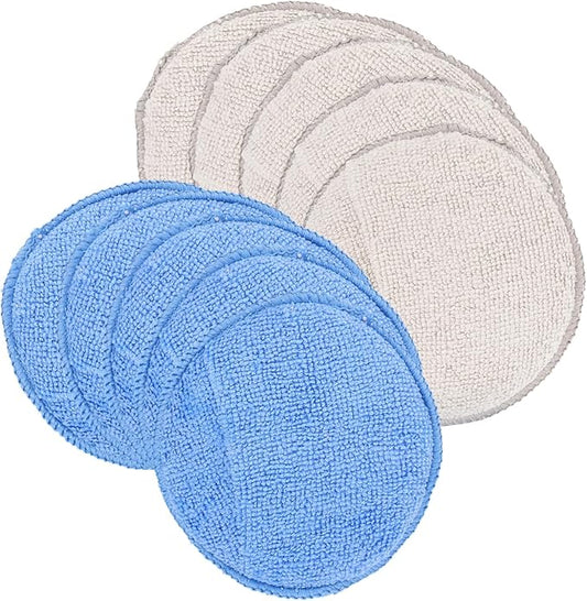 GLEAVI 10pcs Car Wax Applicator Pads Microfiber Sponge for Polishing and Cleaning Ergonomic Design for Maximum Control Soft Texture for for Automotive Detailing
