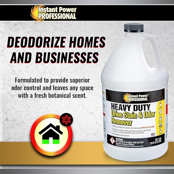Instant Power Professional Heavy Duty Urine Stain & odor Remover, 128 Fl Oz