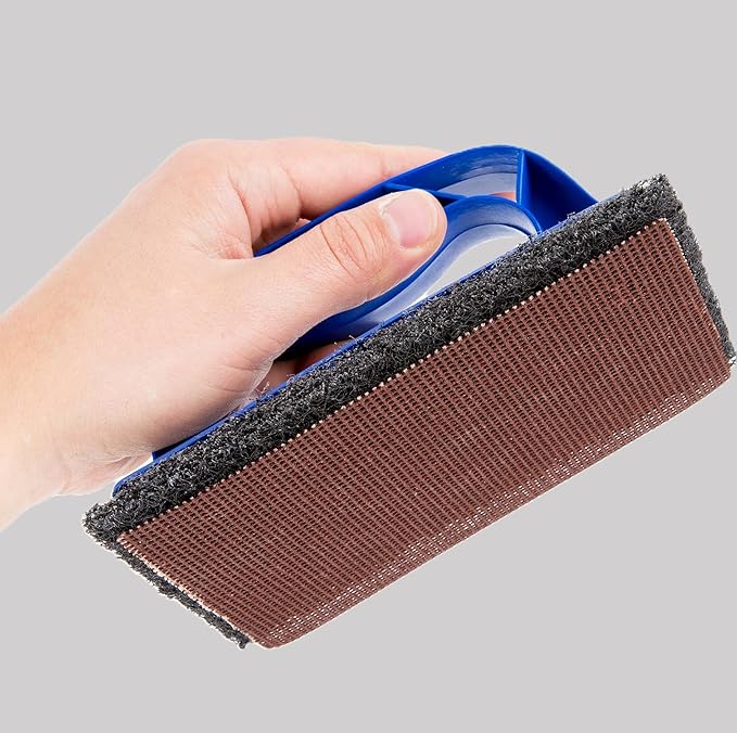 Grill & Griddle Cleaning Kit with Screen/Pad Holder, Polish Pads, Cleaning Screens, Caddy, Scraper and Heat-Resistant Holder for Safe (Full Kit: Cleaner,Scraper,Pads,Screens and Caddy)