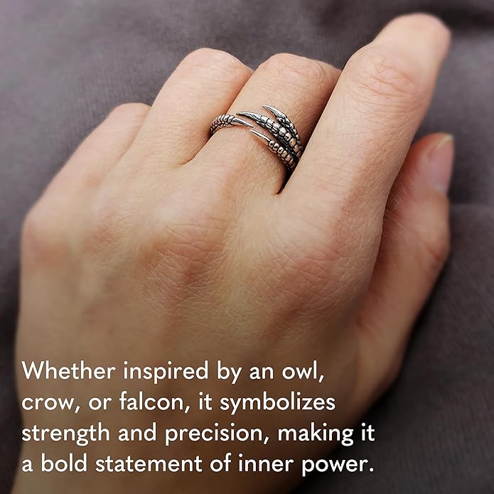 NINA DESIGNS Sterling Silver Rings - Adjustable Ring, Silver Jewelry for Women, 925 Sterling Silver, Gift for Women Women’s Rings