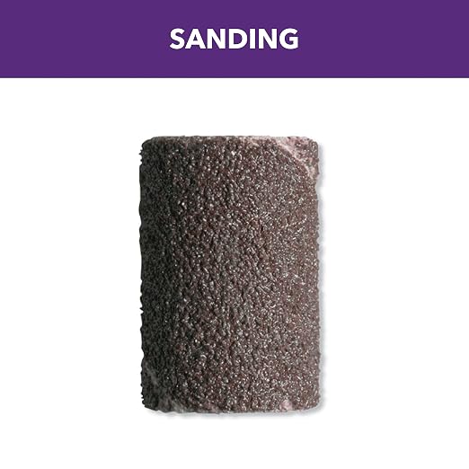 Dremel 438 120-Grit Sanding Bands, 1/4-Inch, 6 Pack