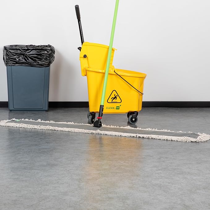 Restaurantware-MOP HEAD ONLY: Clean Tek Professional 59.84 x 5 Inch Dry Mop Head, 1 For Dusting - Frame And Handle Sold Separately, Disposable, Cotton, For Home And Office