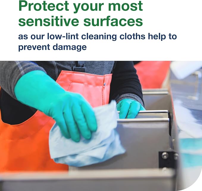 Tork Low-Lint Cleaning Cloth Blue, Centerfeed Box, 4 x 240 Cloths, 192483