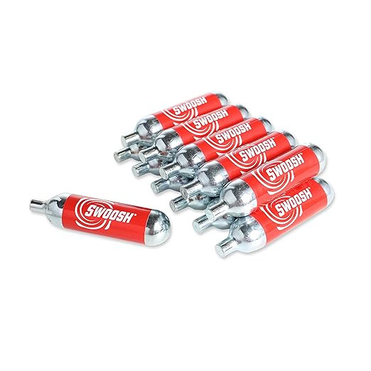 Diversitech GGC-12 Swoosh CO2 Gun Cartridges, 12-Pack, Silver