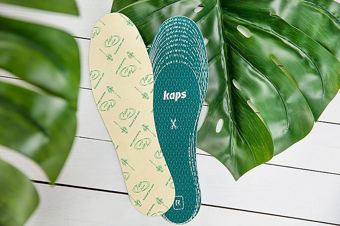 Kaps Adult Insoles with Shoe Odour Eliminator – Ultrafresh Shoe Insoles for Women & Men – Soothing Aloe-Infused for Boots, Sneakers, & Formalwear – Shoe Fresheners & Insoles