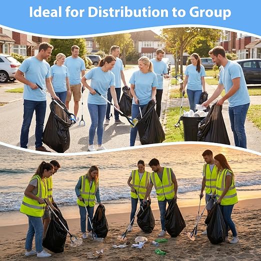 8 Pack 32 Inch Grabber Reacher Tool, Heavy Duty Lightweight Trash Picker Upper Grabber for Elderly Assist, Easy-Grip Non-Slip Handle, Multi-Use Home Outdoor Community Cleanup Mobility Aid Tool