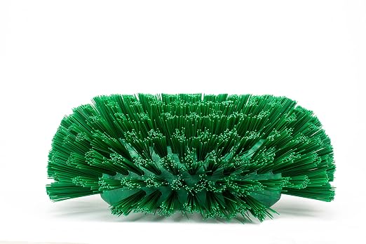 SPARTA Tank and Kettle Scrub Brush Heavy-Duty Tile Brush, Color-Coded and Handle Compatible (Sold Separately) for Optimal Access In Spacious Containers, Plastic, 5.5 X 9.5 Inches, Green