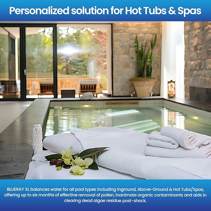 XL Purple Mineral Purifier & Catalyst™ - Water Clarifier for Hot Tubs & Pools with Mineral Pack & Copper Ionizer - Unit for 400-1100 GAL.