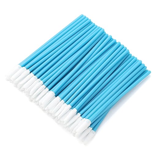 AAwipes Cleanroom Swabs (200pcs, 3.2mm Head Width Spear Shape Pointed Tips, Blue) & This2 Set of AAwipes Eyeglasses Cleaning Cloth Glasses Cloths 100 Pack Blue