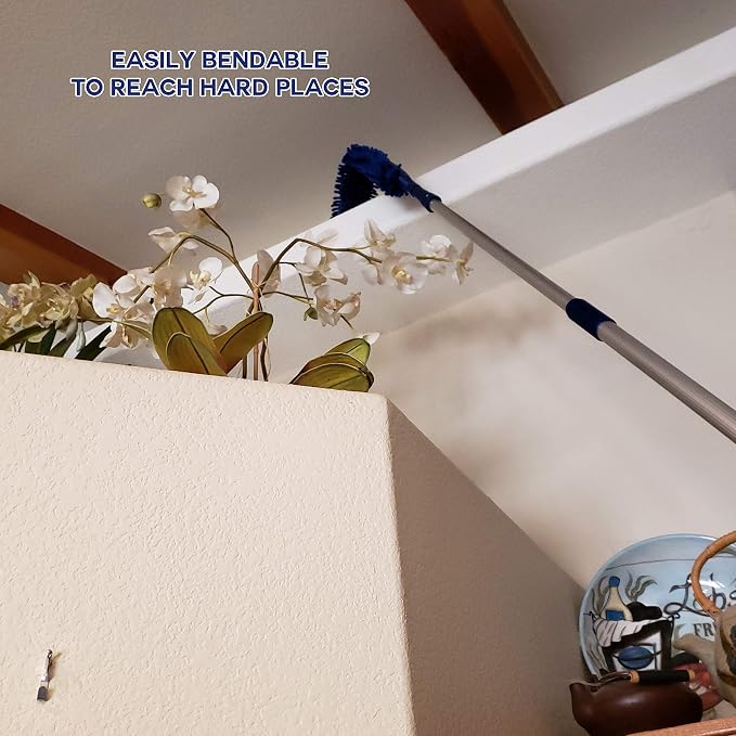 U.S. Duster Company Triple Action High Reach Dusting Kit + Extendable Cobweb Duster