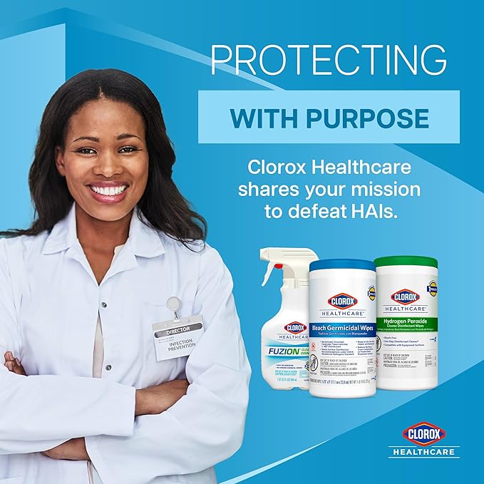 Clorox Healthcare VersaSure Cleaner Disinfectant Wipes, 110 Count Bucket, 2 Buckets/Case