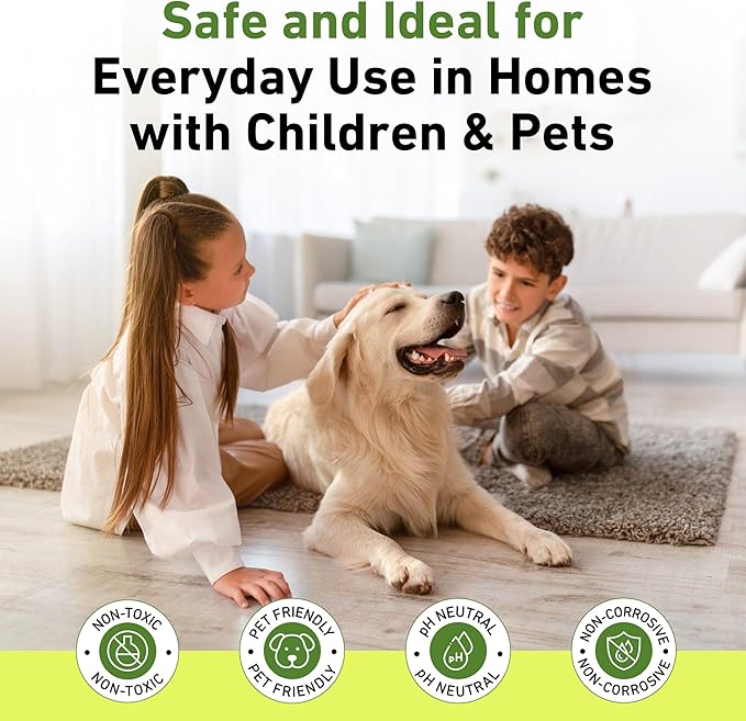 Creative Scents Multipurpose Enzyme Cleaner & Odor Remover | Super Concentrated for Floor, Carpet | Pet Urine Odor Eliminator | Enzymatic Cleaner for Cat Urine & Dog Poop | 1 Gallon - Lemon Breeze