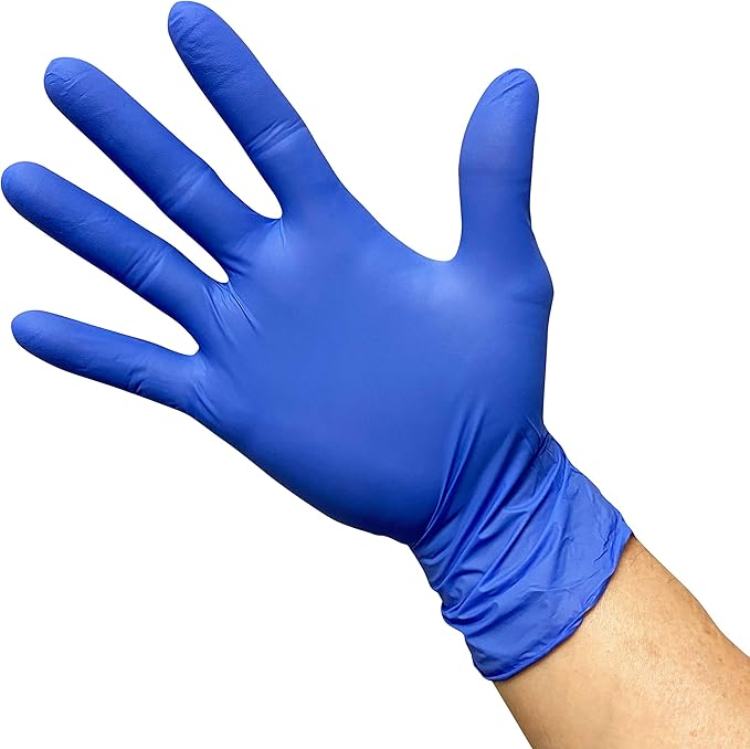 KingSeal NitrileSelect Exam Gloves, Medical Grade, Powder Free, 3 MIL Thickness, Violet Blue, Chemo Drug & Fentanyl Tested