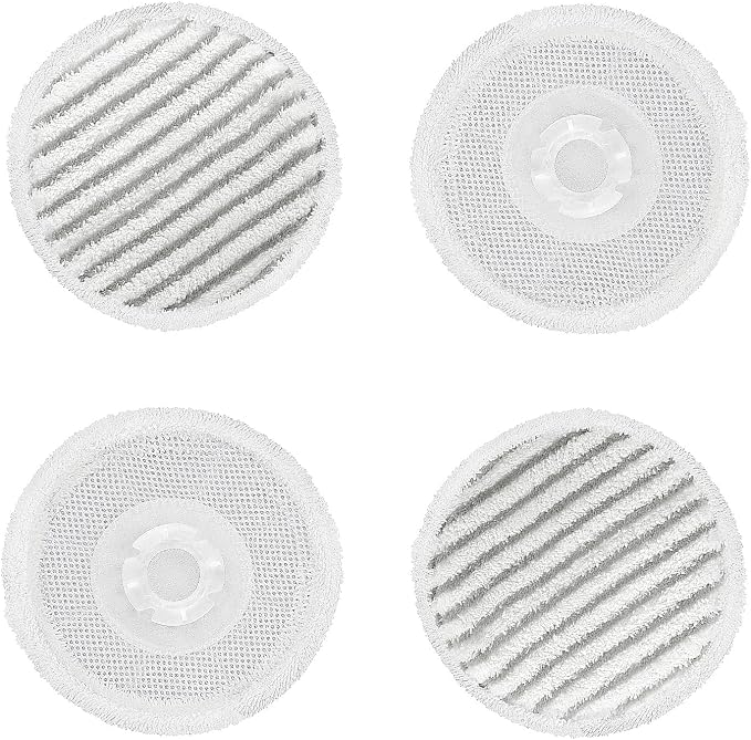 AIR U+ S8201 Pads Replacement Steam Mop Pads for Shark S8201 S7001 S8001 S7201 S7000AMZ S7000 S7005 S7020 S7001C Series Steam & Scrub All-in-One Scrubbing Mop, 4 Pack