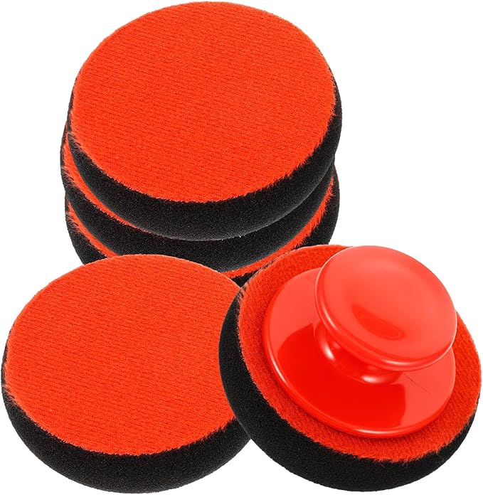4sets Versatile Car Wax Applicator Pad Sponge Car Paint Buffing Puff Polishing Kit