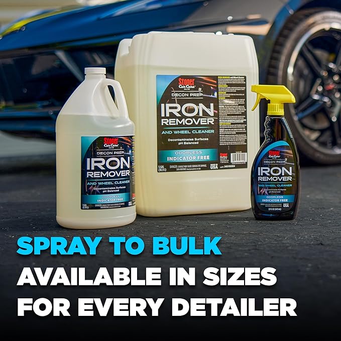 Stoner Car Care 92100-4PK Iron Remover & Wheel Cleaner – Odorless Iron Fallout & Brake Dust Remover for Paint, Wheels & Glass – pH Balanced Rust Decontaminant – 22 fl oz (Pack of 4)