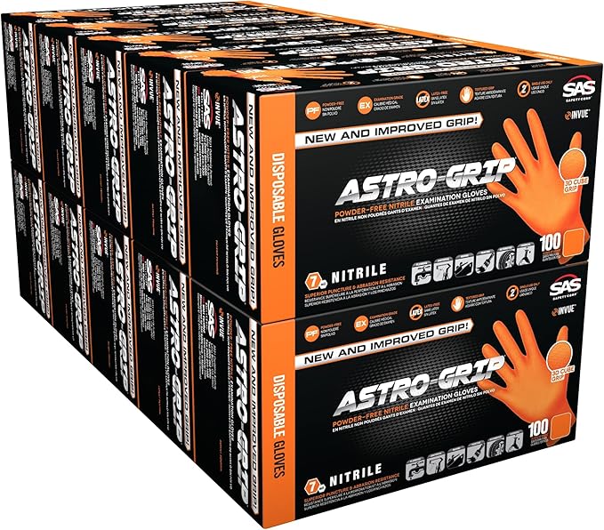 Raptor Grip™ Powder Free Exam Grade Nitrile Gloves