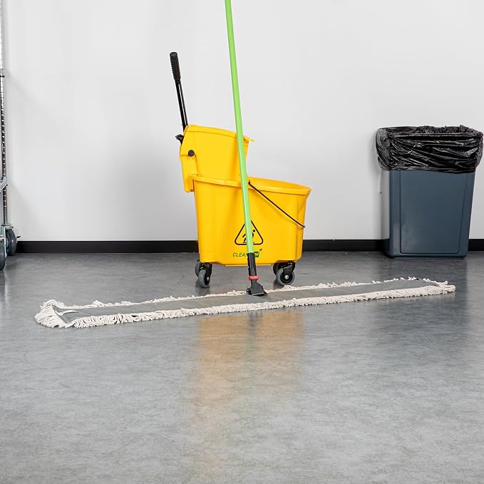 Restaurantware-MOP HEAD ONLY: Clean Tek Professional 59.84 x 5 Inch Dry Mop Head, 1 For Dusting - Frame And Handle Sold Separately, Disposable, Cotton, For Home And Office