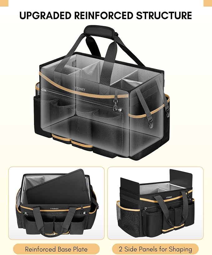 Ytonet Wearable Cleaning Caddy & Extra Large Cleaning Bag with Detachable Apron