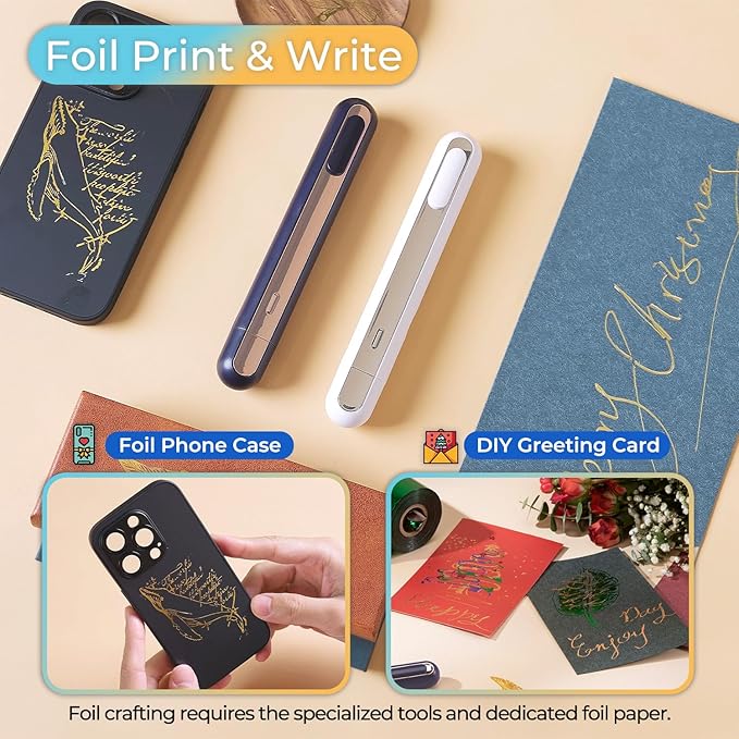 Thermal Eraser for Erasable Gel Ink Pen - Multipurpose Use as Thermal Print Eraser, Card Flattening Kit, Foil Quill, and Heat Press
