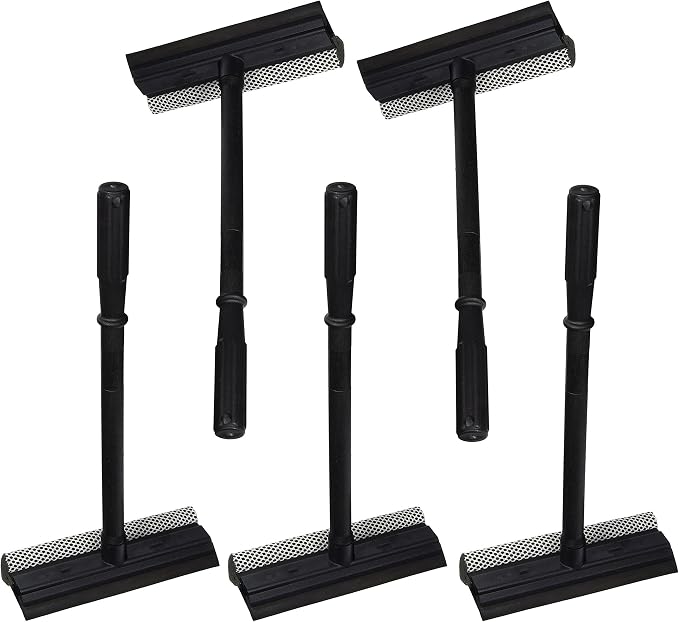 Black Duck Brand Set of 5 Window and Windshield Cleaning Sponge and Rubber Squeegees
