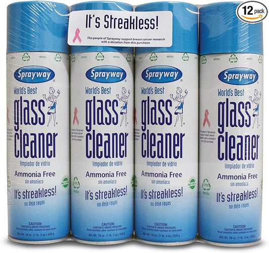 Sprayway Glass Cleaner Case: 12 cans.