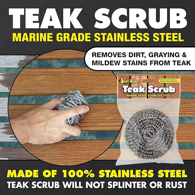 STAR BRITE 2 STEP Teak Care Kit - Preserve the Natural Beauty of Your Teak With Our Premium Oil & Cleaner Combo Ideal for All Fine Woods, Ensuring Deep Protection & Vibrant Color