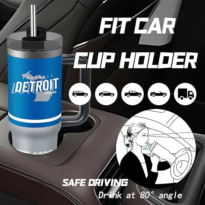 Tumbler 30oz Straight Skinny Portable Handle Car Cups With Anti slip Sleeve Straw Dust Cover, Sports Travel, Stainless Steel Insulated Gifts for Men Women Fans