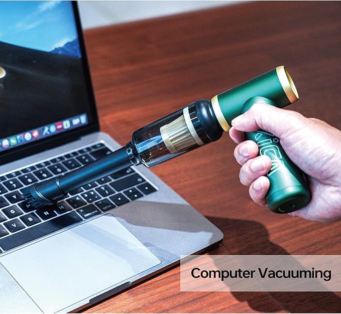 KiCA JetFan 2S Electric Air Duster with Vacuuming Accessory (Black)