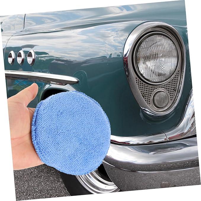 GLEAVI 30pcs Car Detailing Squeegee Wax Applicator Pad Soft Sponge Pads for Car Wash Tire Dressing