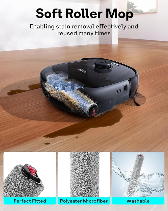 E25 E28 Replacement Parts for eufy Omni Robot Vacuum E25 E28, 12 Pack E25 Dust Bags + 12 Pack E25 Accessories Parts