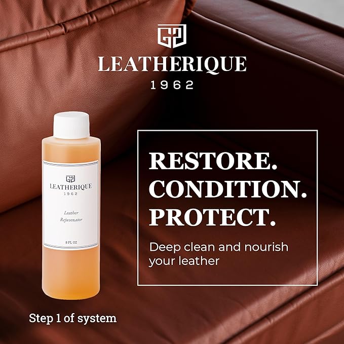 Leatherique Rejuvenator Oil 16 oz | Leather Conditioner Oil & Automotive Leather Restorer | Softens, Conditions & Revives Dry, Hard & Water-Damaged Leather | Perfect for Cars, Furniture,Saddle & More
