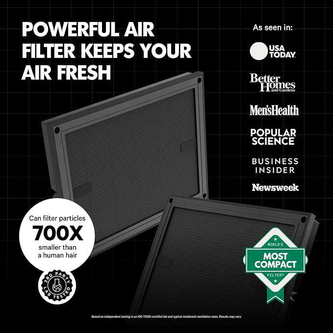 PuroAir Air Purifier 100i Smart HEPA Air Purifiers for Home Pets - Portable Small Air Purifier Filters up to 550 Ft² of Pollutants, Smoke, Pollen, Dust - Room Air Purifiers for Bedroom, Office (2PK)