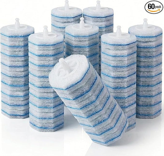 60 Count Toilet Wand Refills for Clorox Toilet Brush, Disposable Heads for Deep Cleaning, Instant Foam
