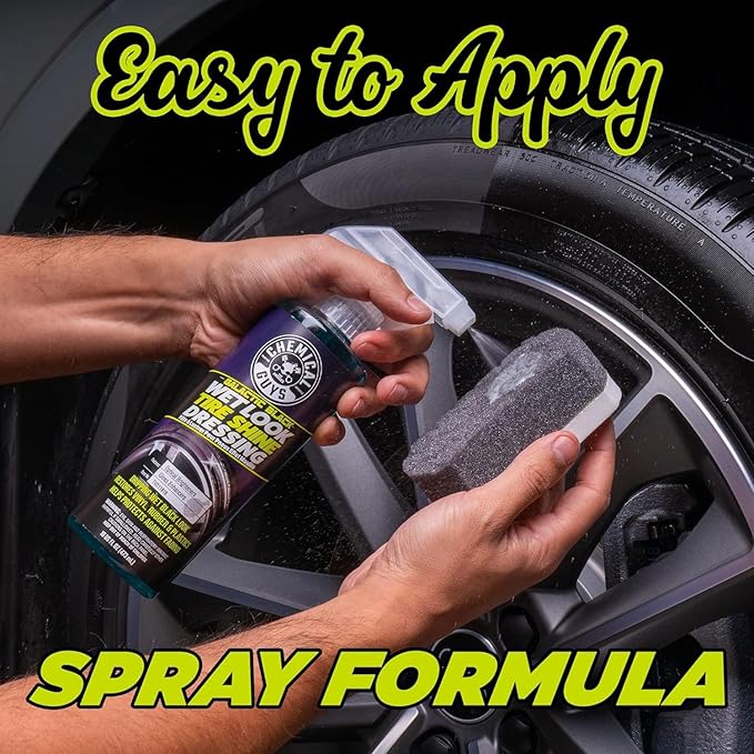 Chemical Guys Galactic Black Wet Look Tire Shine Dressing, for a Whole New Level of Shine and Depth of Black, Safe for Cars, Trucks, Motorcycles, RVs & More, 32 fl oz