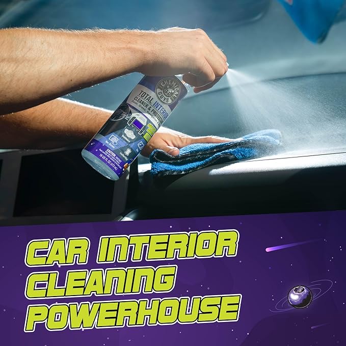 Chemical Guys Total Interior Cleaner & Protectant - 32 oz Galactic Scent All-in-One Car Interior Cleaner for Dash, Seats, Carpet, Glass, Vinyl, Leather, and Plastic - Cleans & Protects Every Surface