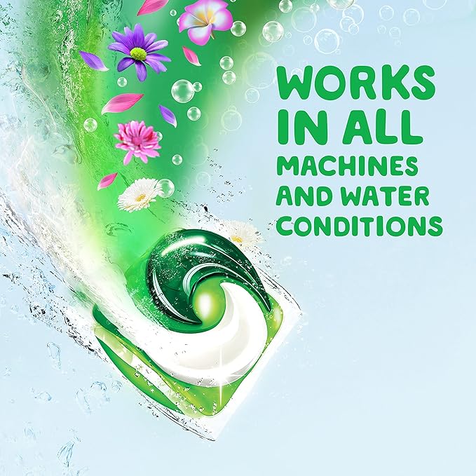 Gain Flings Laundry Detergent Pacs with Odor Defense, 102 Count, Super Fresh Blast Scent, HE 3in1 Detergent Pacs with Febreze and Oxi